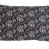 magasin Castorama Coussin à Franges Imprimé Fleurs Deco&Co Bleu L.50 X L.40 Cm 7