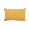 Castorama Coussin Amun Effet Brodé 50x30cm GoodHome Ocre soldes luxe 5