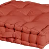 boutique pas cher Castorama Coussin De Sol Deco&Co Ocre Noir Rouge L.45 X L.45 X Ep.10cm 5