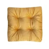 magasin pour Castorama Coussin De Sol Vally L.50 X L.50 X Ep. 8 Cm Velours Jaune 7