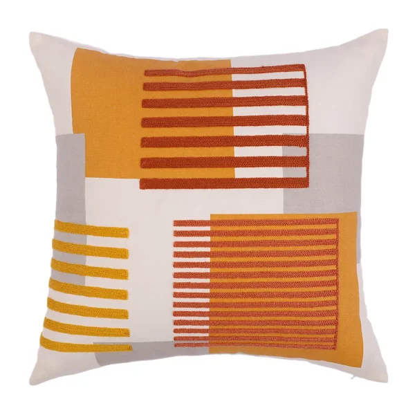 Castorama Coussin GoodHome Chirico 45 X 45 Cm Jaune vente chaude 1