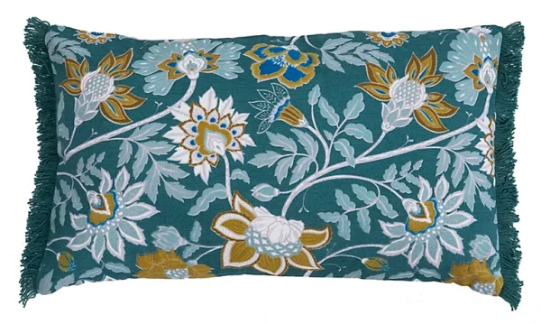 Nouveau Castorama Coussin Indiana Deco&Co Vert Pin L.50 X L.30 Cm 1