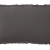 grande surprise Castorama Coussin Lin Effilé Gris Noir L.50 X L.30 Cm 5