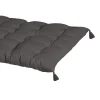 Castorama Coussin Palette Long Pompoms Deko & Co Anthracite L.120 X L.60 M prix le plus bas 5