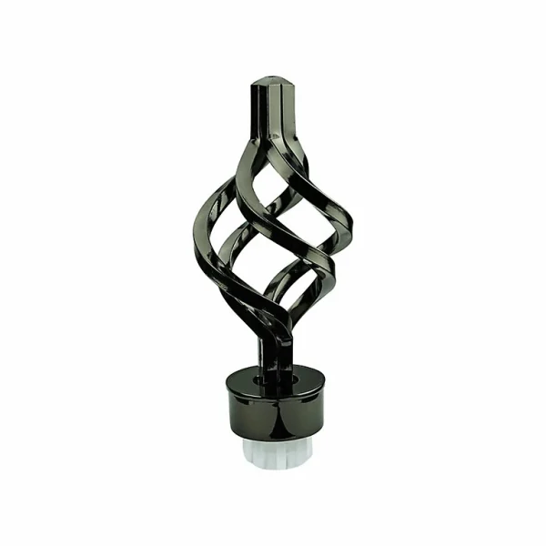 Castorama Embout Sauge Pour Barre à Rideau GoodHome 28 mm Kimlos Noir excellent qulity 1