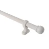 Castorama Kit De Tringle à Rideau Embout Boule GoodHome 150 cm, Ø28mm Blanc Couleurs variées 5
