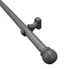 économies garanties Castorama Kit De Tringle à Rideau Embout Boule GoodHome 150 cm, ⌀28mm Gris 7