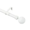 Castorama Kit De Tringle à Rideau Extensible Embout Boule GoodHome 120/210cm, ⌀25/28mm Blanc Meilleur Service 5
