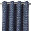 marque moins cher Castorama Rideau Asar Effet Jacquard 260x140cm GoodHome Bleu Marine 5