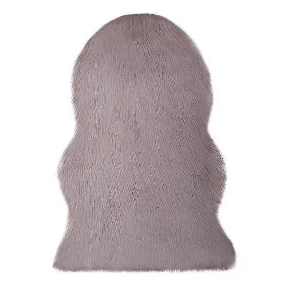 Castorama Tapis Imitation Mouton GoodHome 110 X 140 Cm Gris meilleur service 1