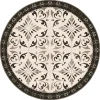 Castorama Tapis Vinyle Rond Motif Arabesques Beige Et Marron ⌀99cm X Ep. 2mm Distributeur Officiel 5